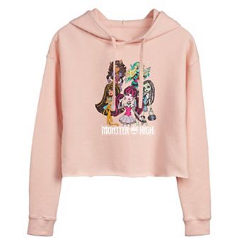 Juniors' Monster High Class Of Cropped Graphic Hoodie