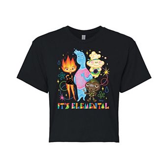 Disney / Pixar’s Elemental It's Elemental Juniors' Cropped Graphic Tee
