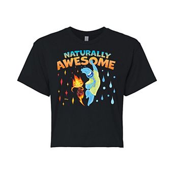 Disney / Pixar’s Elemental Naturally Awesome Juniors' Cropped Graphic Tee