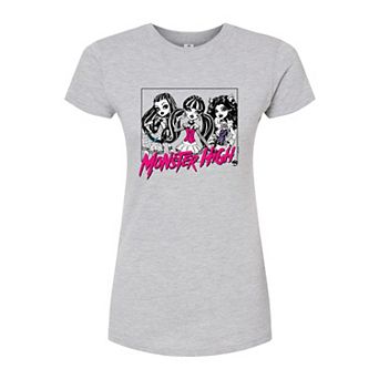 Juniors' Monster High Trio Frame Fitted Graphic Tee