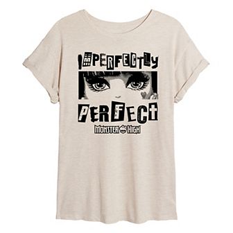 Juniors' Monster High Imperfectly Oversized Graphic Tee