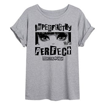 Juniors' Monster High Imperfectly Oversized Graphic Tee