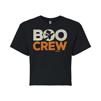 Disney's Minnie Mouse Juniors' Boo Crew Cropped Tee