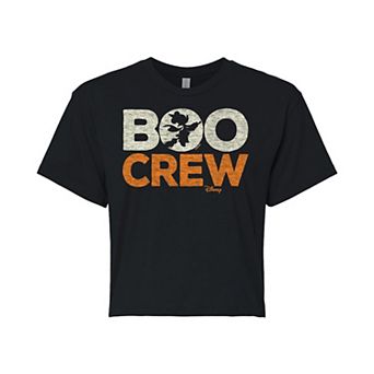 Disney's Minnie Mouse Juniors' Boo Crew Cropped Tee