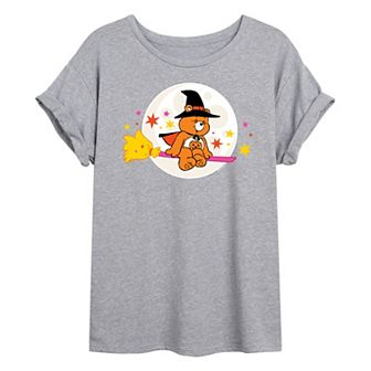 Juniors' Care Bears Witch Oversized Graphic Tee