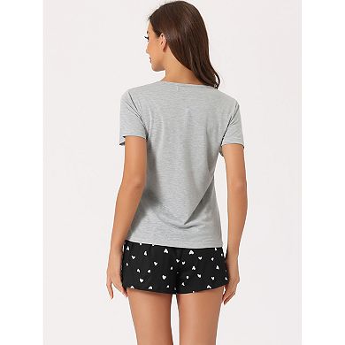 Women's Sleepwear Short Sleeve T-shirt With Shorts Plaid Couple Pajama Sets