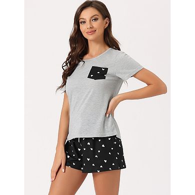 Women's Sleepwear Short Sleeve T-shirt With Shorts Plaid Couple Pajama Sets