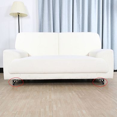 4pcs Metal Furniture Legs Feet Cabinet Sofa Tea Table Worktop Shelves Bed