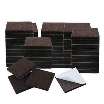 Felt Furniture Pads Square 1" Self Adhesive Anti-scratch Floor Protector 60 pc