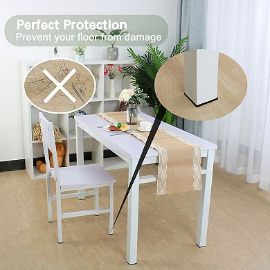 Felt Furniture Pads Square 1" Self Adhesive Anti-scratch Floor Protector 60pcs