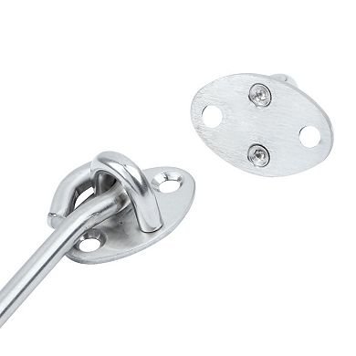 3.9 Inch Door Window Stainless Steel Shed Gate Latch Lock Catch Cabin Hook 2pcs