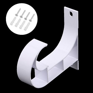 Window Drapery Ceiling Hanging Holder Wall Curtain Rod Bracket2 pcs Fits 1" Rod