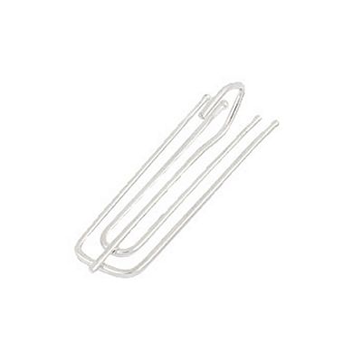 Home Pleat Prong Curtain Hooks Silver Tone 2.75" Length 30Pcs