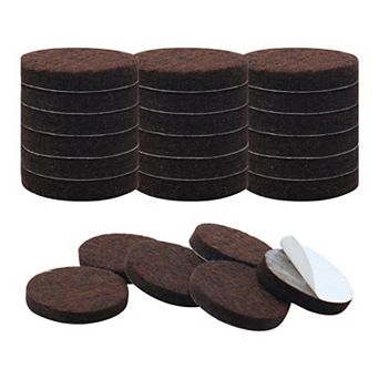 Felt Furniture Feet Pads Round 1 1/4" Dia Self Adhesive Floor Protector 24 pc