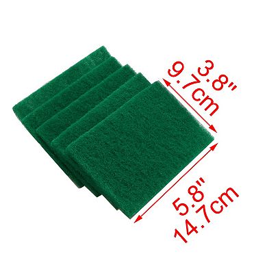 Sponge Kitchen Bowl Dish Wash Clean Scrub Cleaning Pads 20pcs Green