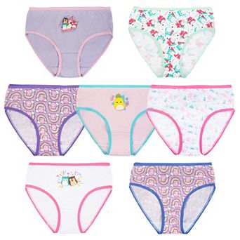 Girls 4-8 Squishmallows 7-Pack Briefs Underwear