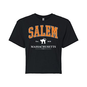 Juniors' Collegiate Salem Cropped Tee