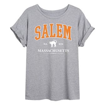 Juniors' Collegiate Salem Massachusetts Oversized Tee