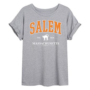 Juniors' Collegiate Salem Massachusetts Oversized Tee