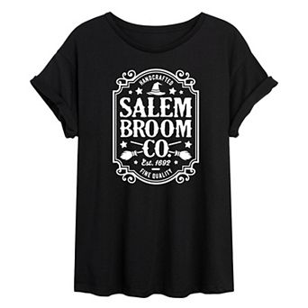 Juniors' Salem Broom Co Sign Oversized Tee