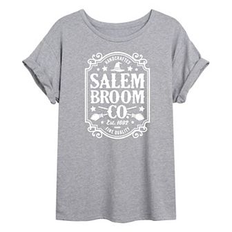 Juniors' Salem Broom Co Sign Oversized Tee