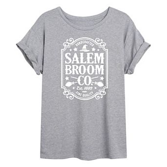 Juniors' Salem Broom Co Sign Oversized Tee