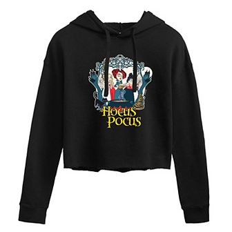 Juniors' Hocus Pocus Spells Cropped Hoodie