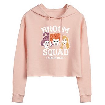 Juniors' Hocus Pocus Broom Squad Cropped Hoodie