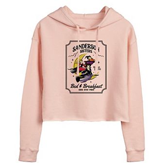Juniors' Hocus Pocus Sanderson Sister Sign Cropped Hoodie