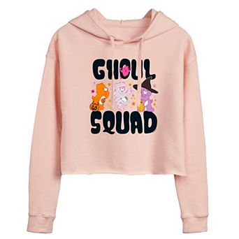 Juniors' Care Bears Ghoul Squad Cropped Hoodie