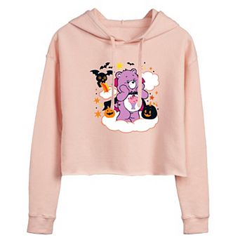 Juniors' Care Bears Halloween Cropped Hoodie