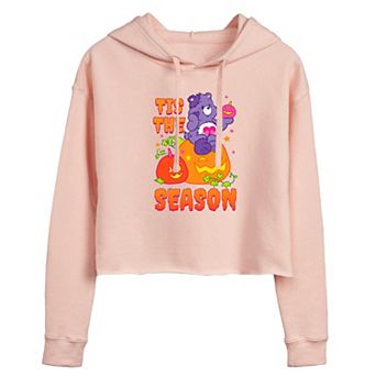 Juniors' Care Bears Tis The Season Cropped Hoodie