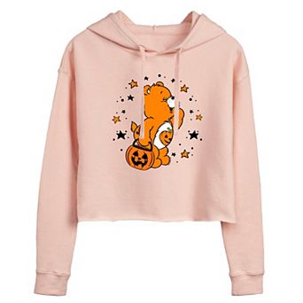 Juniors' Care Bears Trick Or Cropped Hoodie