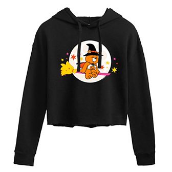Juniors' Care Bears Witch Cropped Hoodie