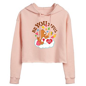 Juniors' Care Bears Be You Tiful Cropped Hoodie
