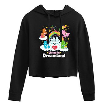 Juniors' Care Bears Dreamland Cropped Hoodie