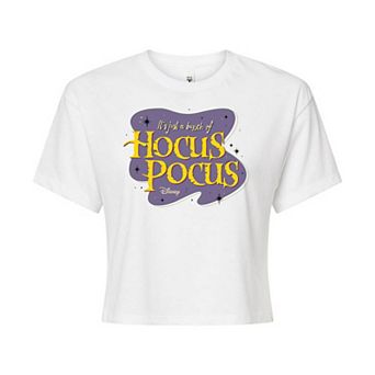 Juniors' Hocus Pocus Just A Bunch Of Cropped Tee