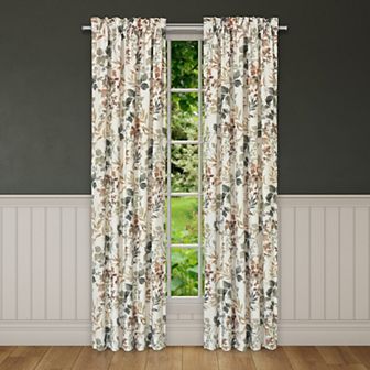 Royal Court Evergreen 84" Set of 2 Window Curtain Panels
