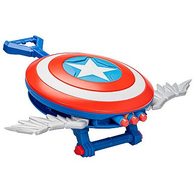 Hasbro Marvel Mech Strike Mechasaurs Captain America Redwing NERF Blaster