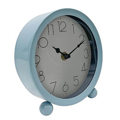 Metal Clock Table Decor