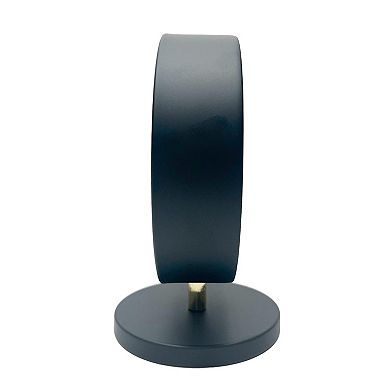 Black Metal Clock Table Decor
