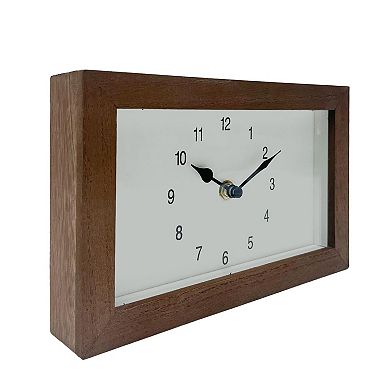 Brown MDF Clock Table Decor