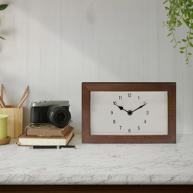 Brown MDF Clock Table Decor