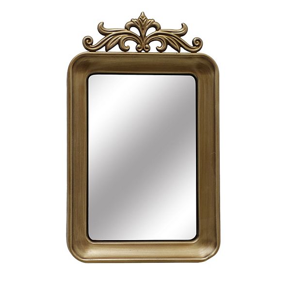 Ornate Metal Frame Mirror Table Decor