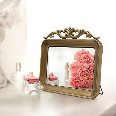 Metal Frame Mirror Table Decor