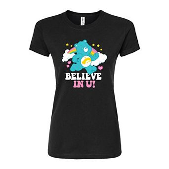 Juniors' Care Bears Believe In U Fitted Tee