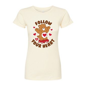 Juniors' Care Bears Follow Your Heart Fitted Tee