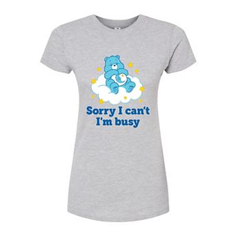 Juniors' Care Bears Im Busy Fitted Tee