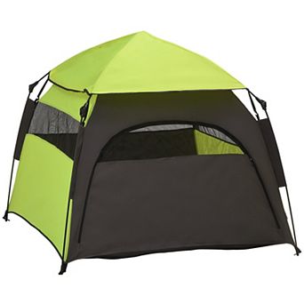 PawHut Pop Up Dog Tent for Extra Large and Large Dogs, Green