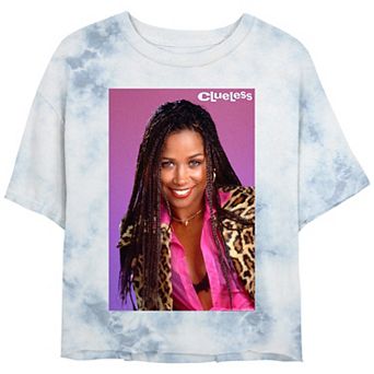 Juniors' Clueless Dionne Smiling Crop Top Graphic Tee